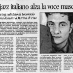 Il jazz italiano alza la voce maschile